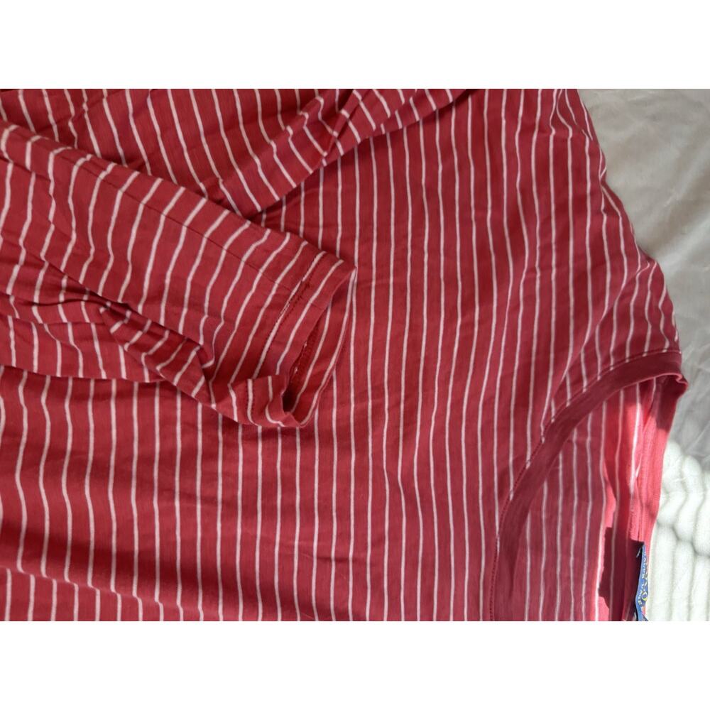 Polo Ralph Lauren Women’s Pink Striped Long Sleeve Shirt XL Embroidered Logo - Picture 4 of 16